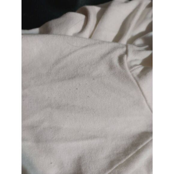 J Jill Wearable Collection Shirt Ladies Medium Cream 3/4 Sleeve Crew Neck Minima - Picture 8 of 8
